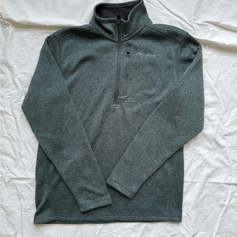 Eddie Bauer blue Quarter-Zip Pullover